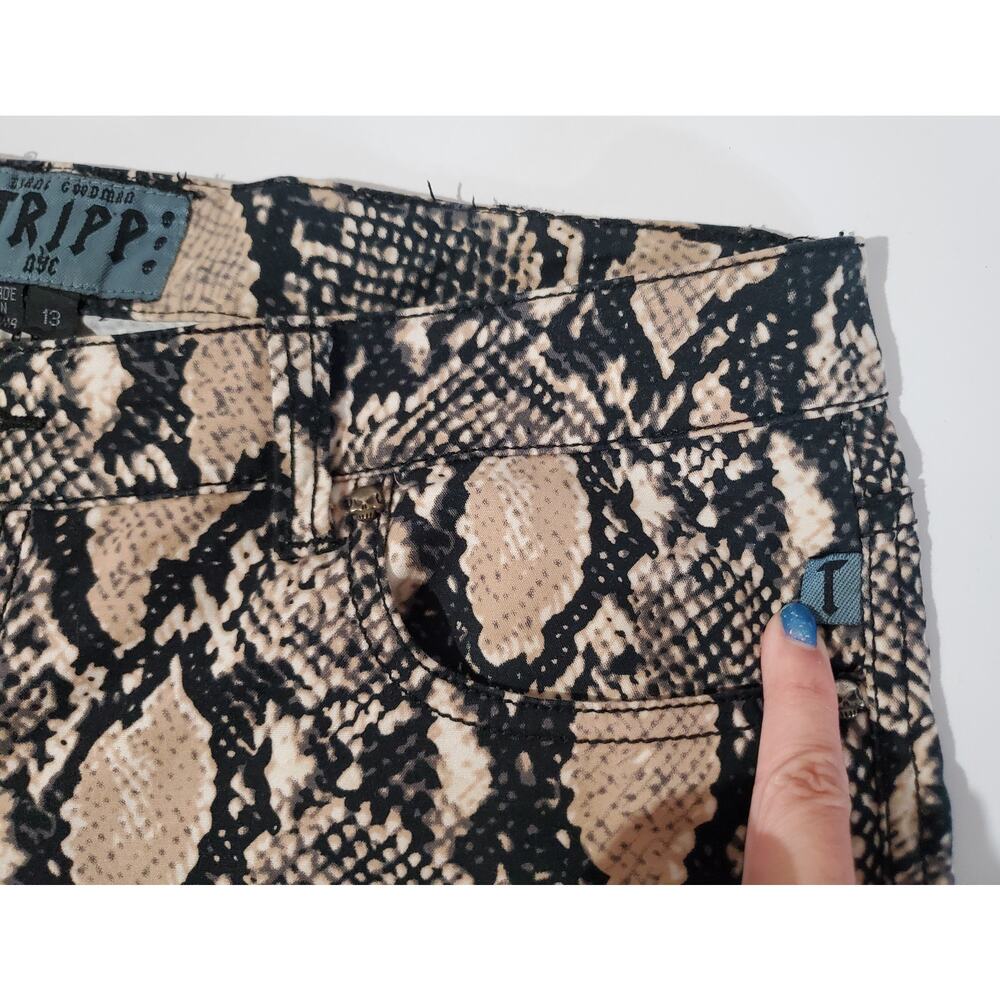 Tripp Nyc Daang Goodman Python Snake Print Skinny… - image 7